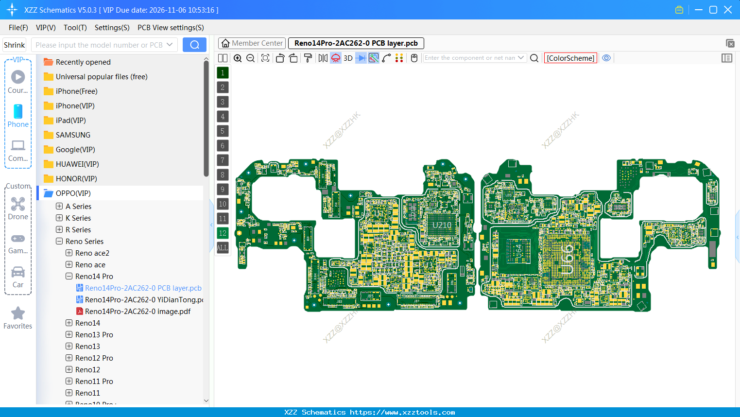 Reno14Pro-2AC262-0 PCB Layer